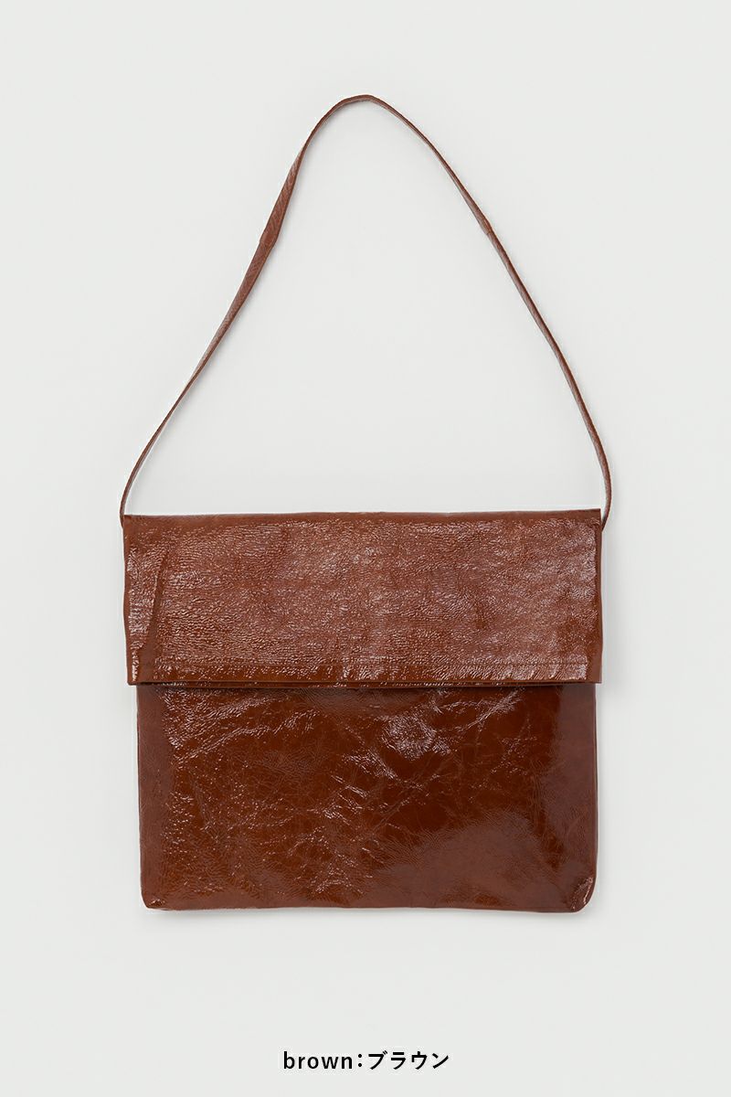 Hender Scheme(エンダースキーマ)patent horse flap shoulder bag big パテントホースフラップショルダーバッグ ビッグ wt-rb-hfb -6