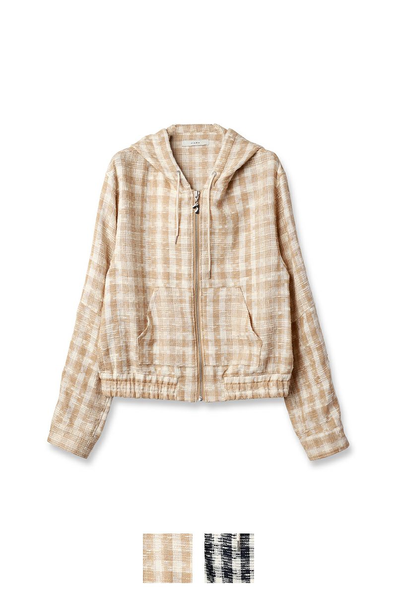 JieDa(ジエダ)GINGHAM ZIP PARKA ギンガムジップパーカ Jie-25S-SH01