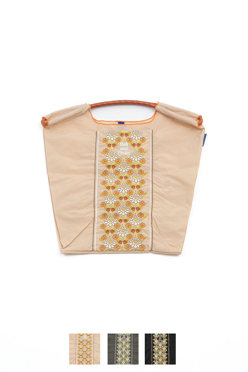 Ball & Chain(ボールアンドチェーン)FLOWER LINE (M) フラワーラインM ショッピングバック トートバッグ 301046