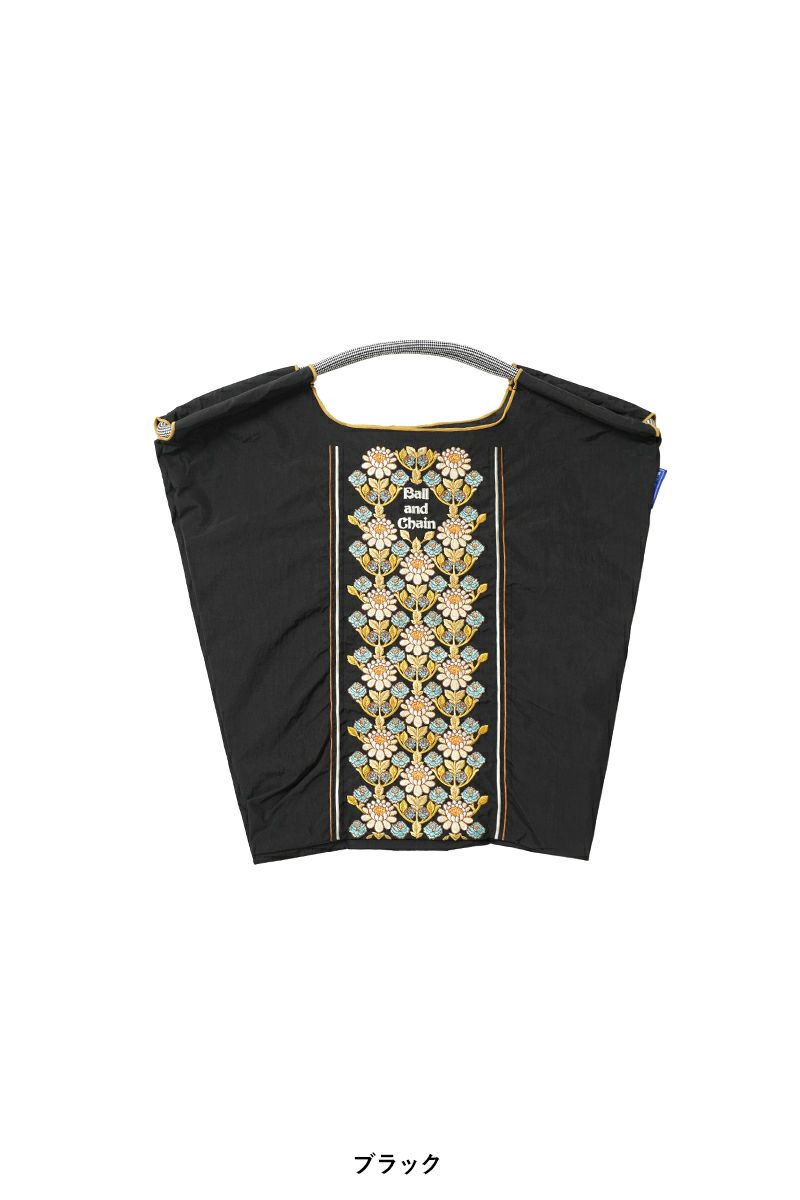 Ball & Chain(ボールアンドチェーン)FLOWER LINE (M) フラワーラインM ショッピングバック トートバッグ 301046 -9
