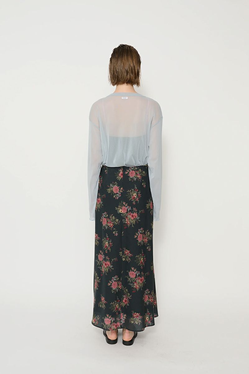 JANE SMITH(ジェーンスミス)FLOWER PRINT COTTON RAYON BIAS SKIRT フラワープリントコットンレーヨンバイアススカート 25SSK-#714L -3