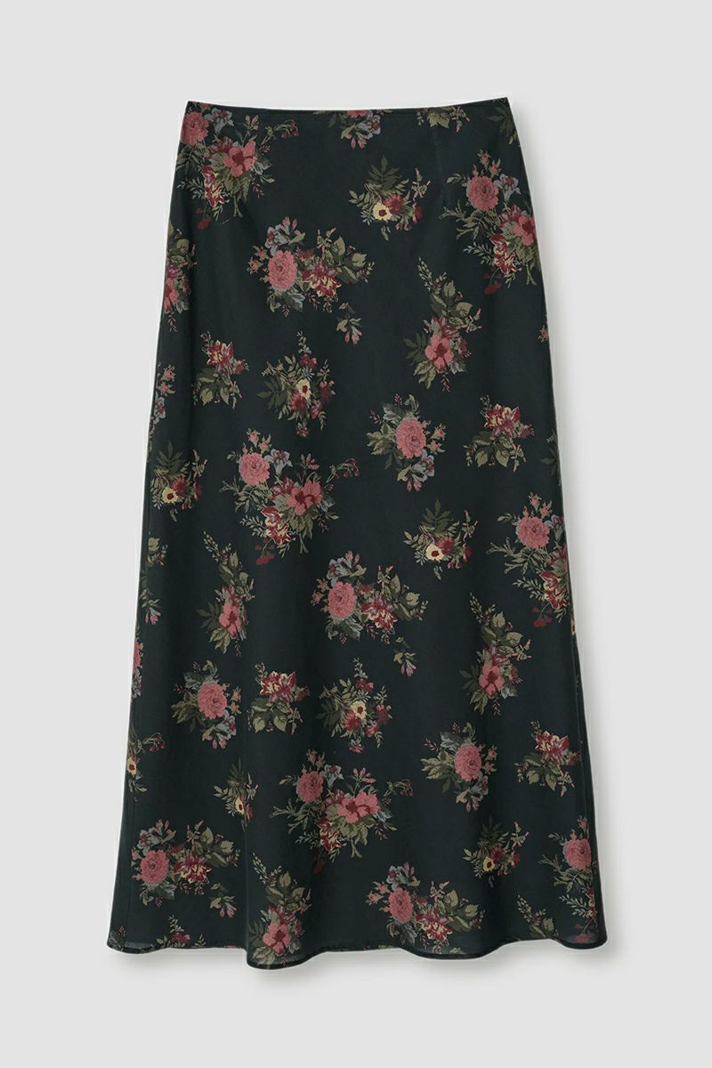 JANE SMITH(ジェーンスミス)FLOWER PRINT COTTON RAYON BIAS SKIRT フラワープリントコットンレーヨンバイアススカート 25SSK-#714L -7