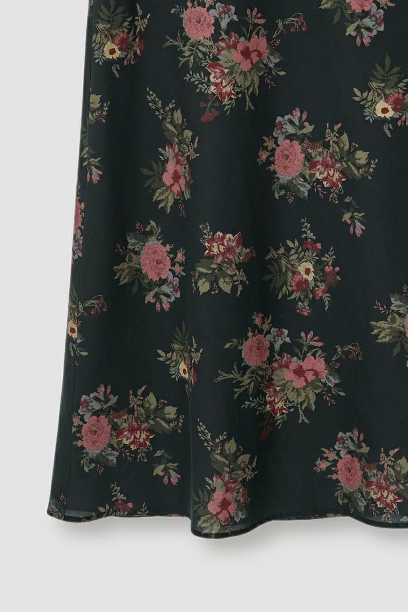 JANE SMITH(ジェーンスミス)FLOWER PRINT COTTON RAYON BIAS SKIRT フラワープリントコットンレーヨンバイアススカート 25SSK-#714L -9