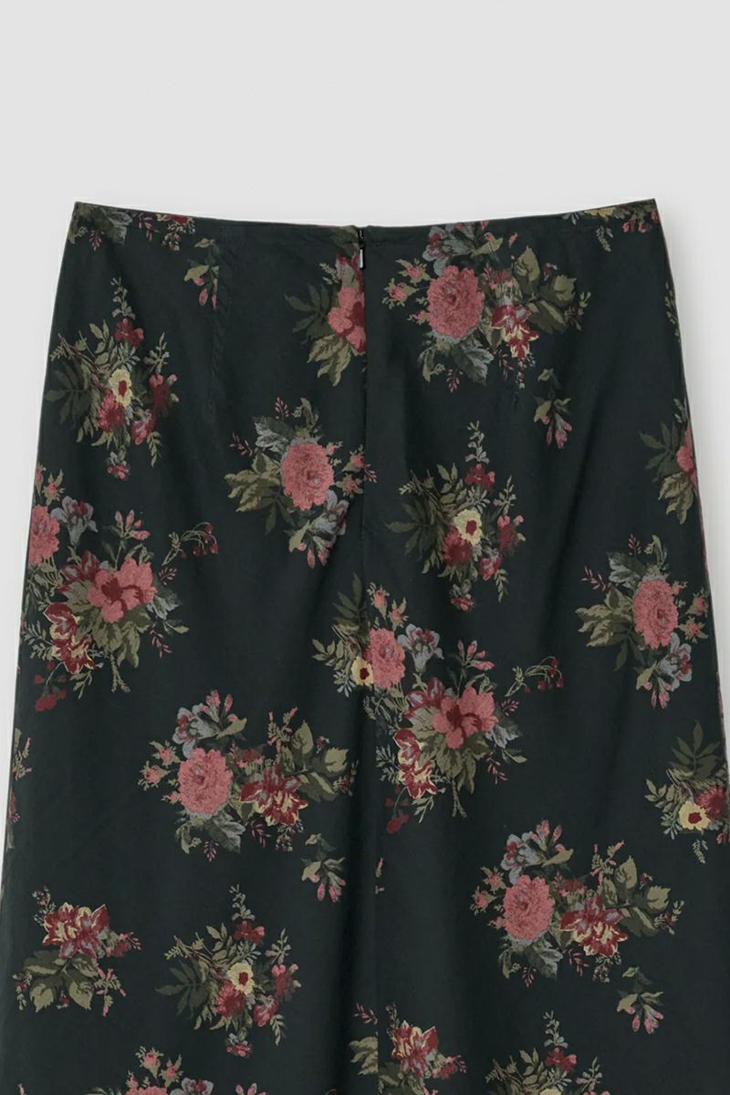 JANE SMITH(ジェーンスミス)FLOWER PRINT COTTON RAYON BIAS SKIRT フラワープリントコットンレーヨンバイアススカート 25SSK-#714L -10