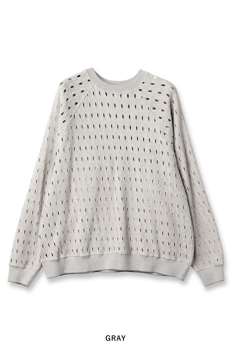 JieDa(ジエダ)HOLE RAGLAN CREW ホールラグランクルーネック Jie-25S-CT04 -12