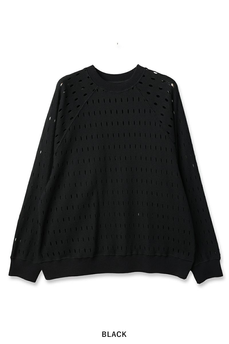 JieDa(ジエダ)HOLE RAGLAN CREW ホールラグランクルーネック Jie-25S-CT04 -15