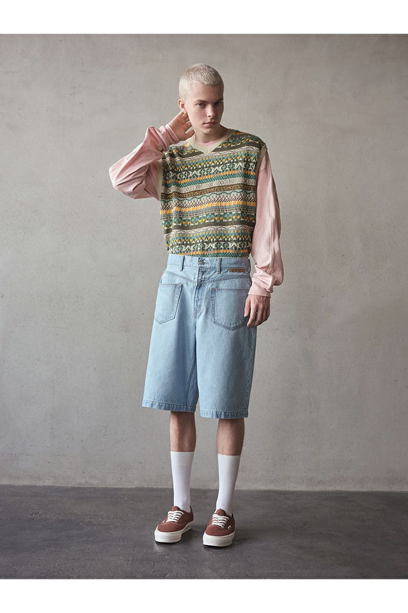 SOFTHYPHEN(ソフトハイフン)BACK 2 FRONT BAGGY DENIM SHORTS バックツーフロントバギーデニムショーツ MGMFP251309 -7