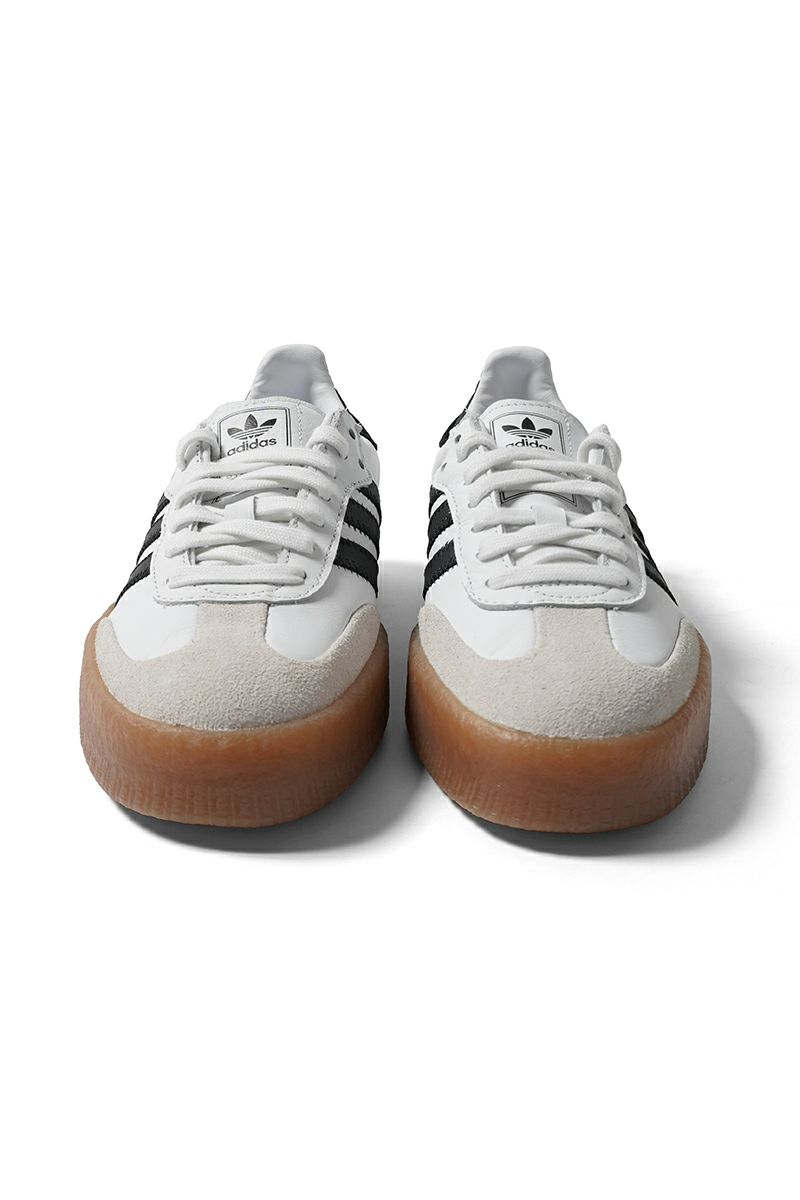 Adidas(アディダス)サンバ SAMBAE W クラウドホワイト/コアブラック/ゴールドメタリック JI1349 -1