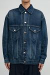 Graphpaper(グラフペーパー)Selvage Denim Trucker Jacket セルビッチデニムトラッカージャケット GM251-30186DB -1
