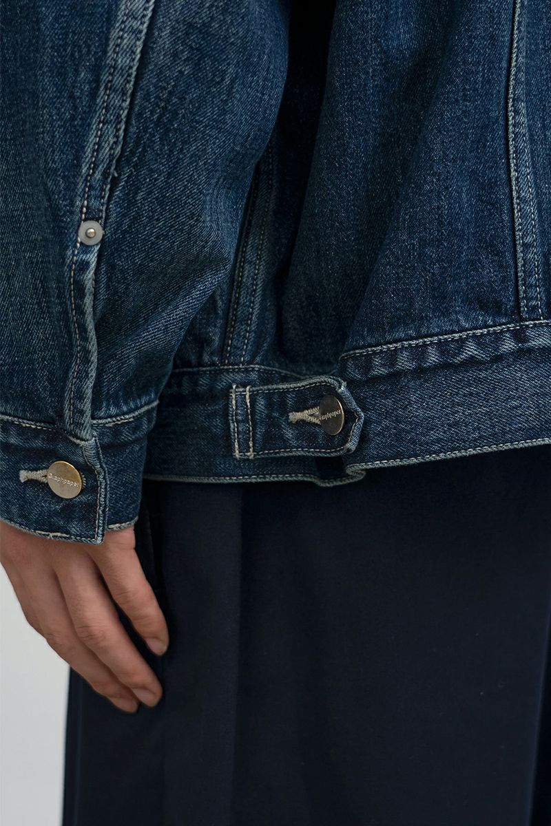 Graphpaper(グラフペーパー)Selvage Denim Trucker Jacket セルビッチデニムトラッカージャケット GM251-30186DB -2