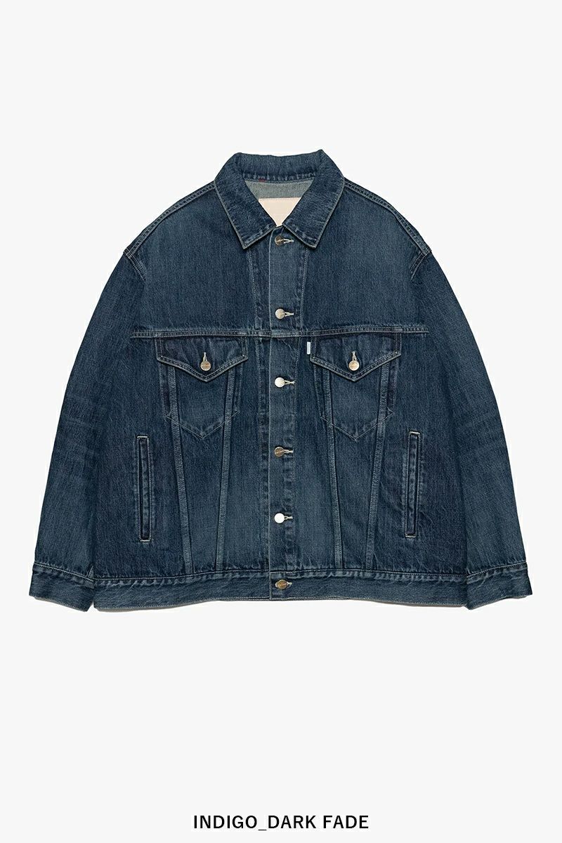 Graphpaper(グラフペーパー)Selvage Denim Trucker Jacket セルビッチデニムトラッカージャケット GM251-30186DB -6
