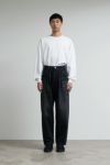Graphpaper(グラフペーパー)Selvage Denim Two Tuck Tapered Pants -DARK FADE- セルビッチデニムツータックテーパードパンツ GU251-40187DB -3
