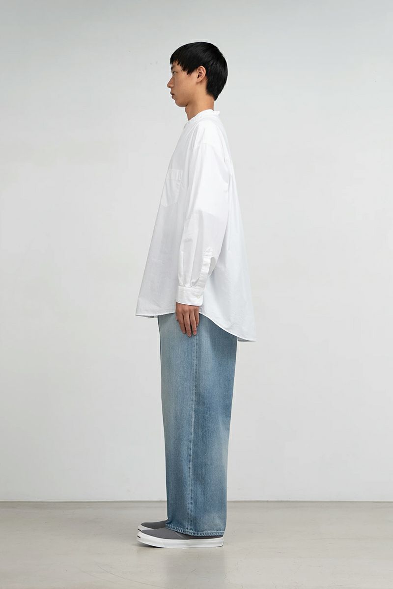 Graphpaper(グラフペーパー)Selvage Denim Two Tuck Tapered Pants -LIGHT FADE- セルビッチデニムツータックテーパードパンツ GU251-40187LB -2