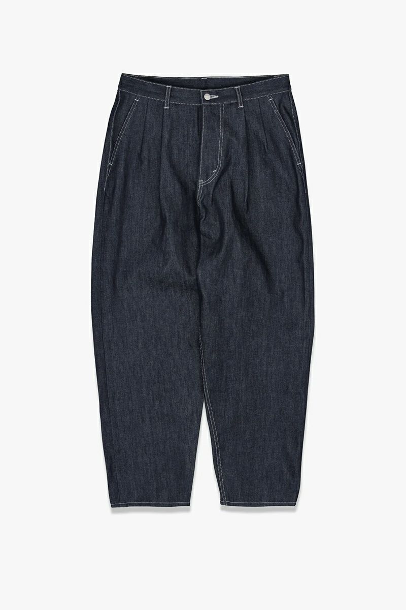 Graphpaper(グラフペーパー)Selvage Denim Two Tuck Tapered Pants -RIGID- セルビッチデニムツータックテーパードパンツ GU251-40187RB