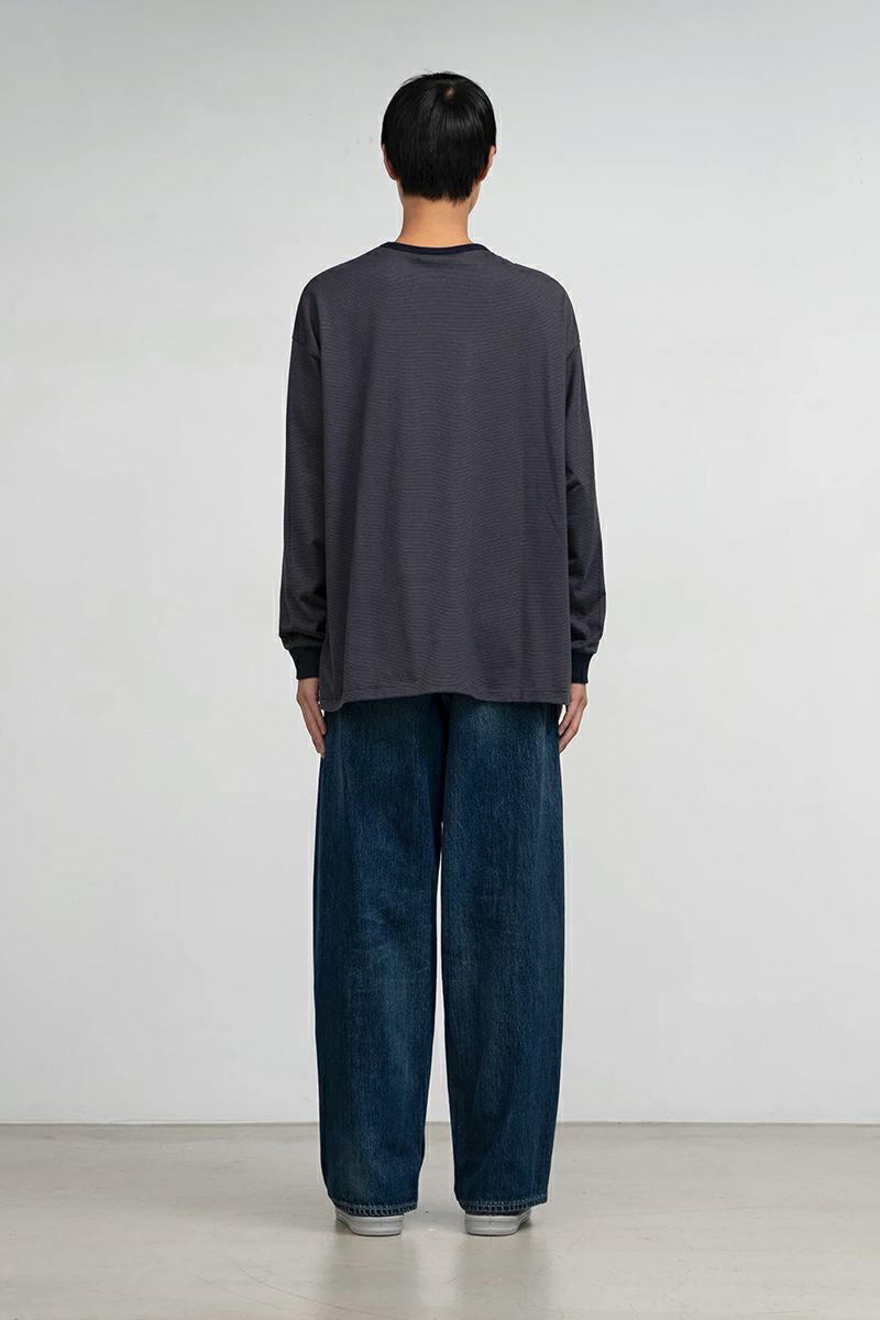 Graphpaper(グラフペーパー)Selvage Denim Two Tuck Pants -DARK FADE- セルビッチデニムツータックパンツ GU251-40188DB -8