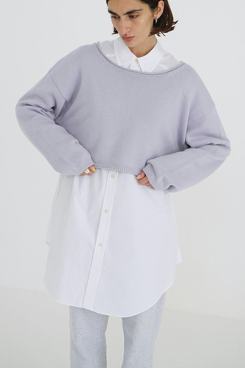 CLANE(クラネ)ROLL NECK SHORT KNIT TOPS ロールネックショートニットトップス 18106-2262 -1