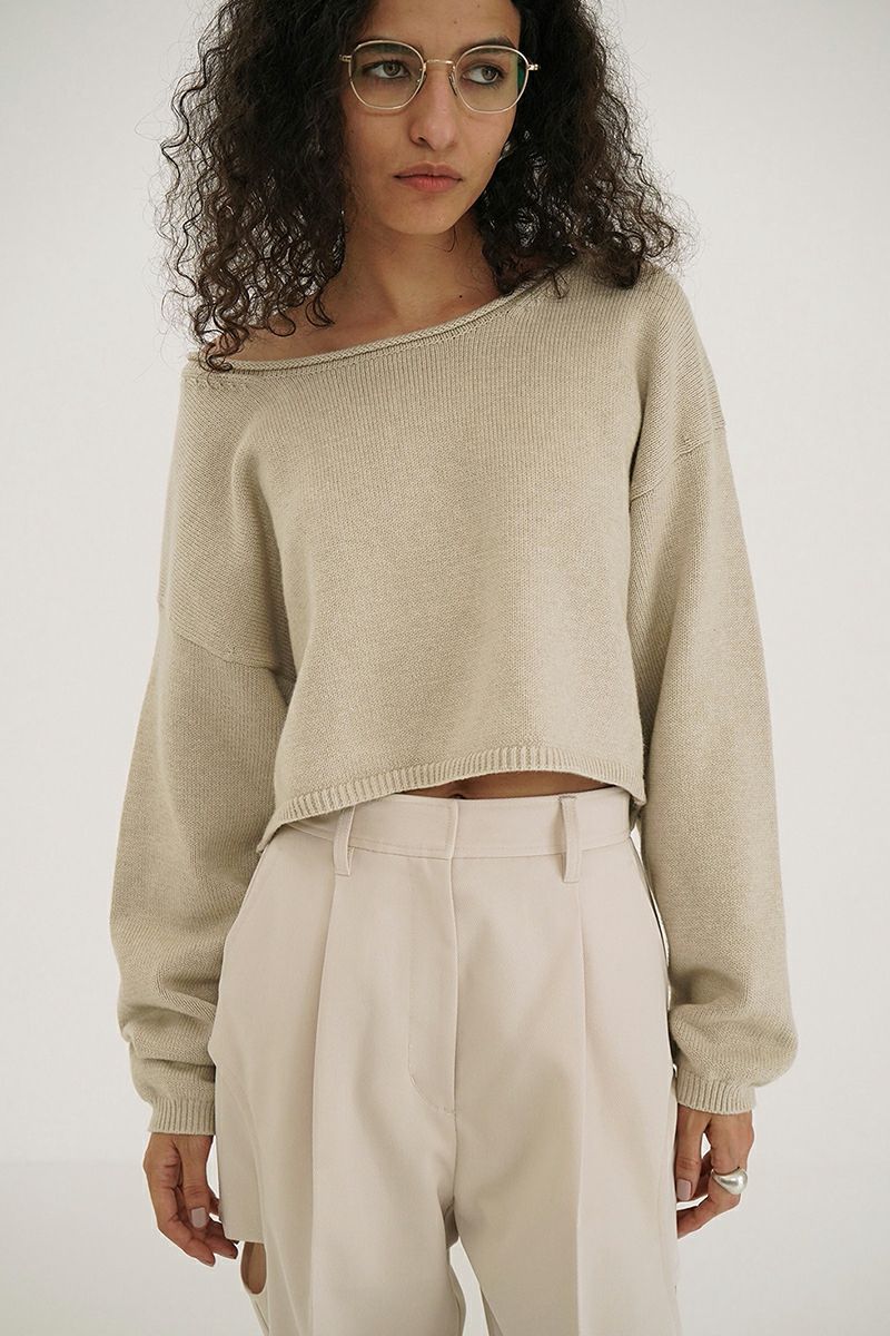 CLANE(クラネ)ROLL NECK SHORT KNIT TOPS ロールネックショートニットトップス 18106-2262 -8