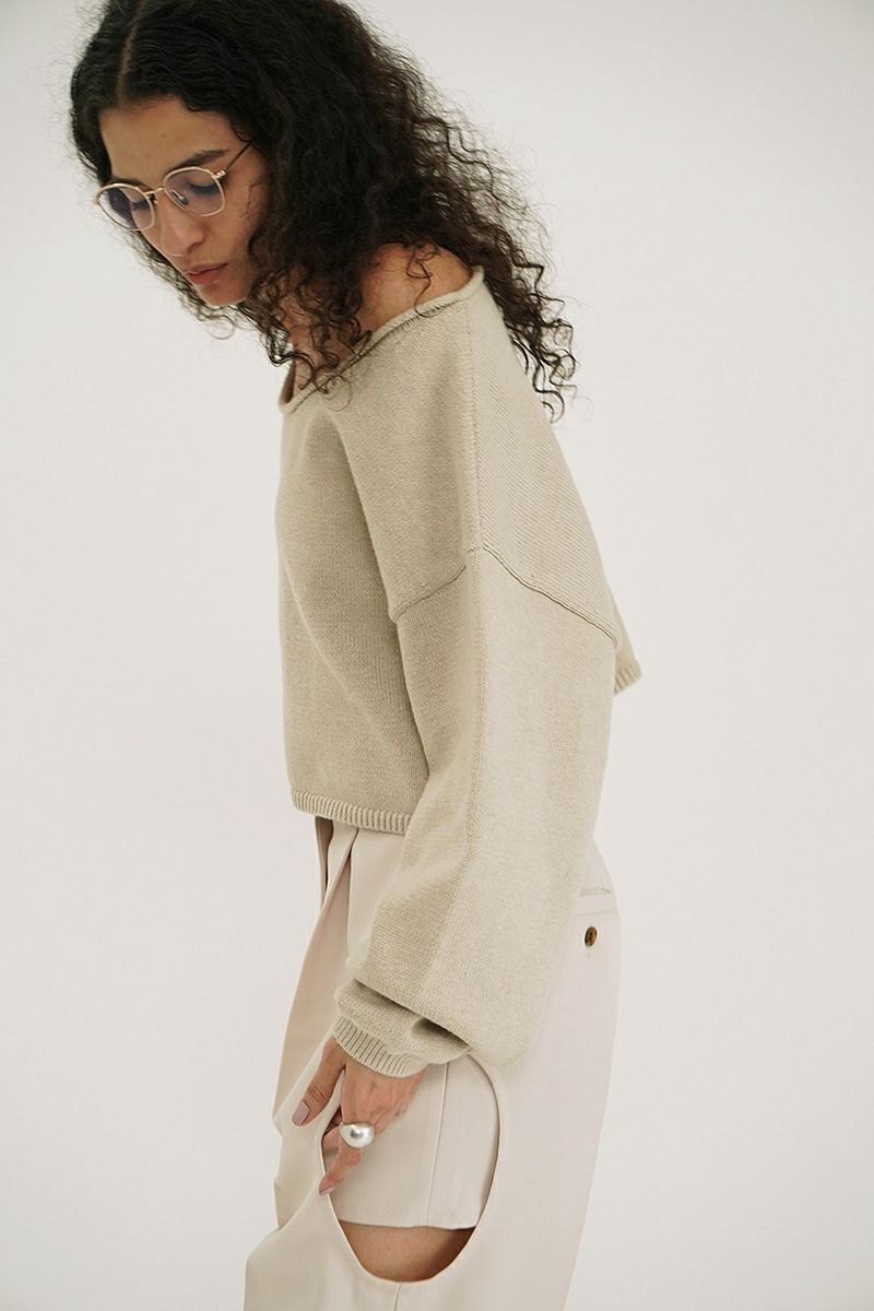 CLANE(クラネ)ROLL NECK SHORT KNIT TOPS ロールネックショートニットトップス 18106-2262 -9