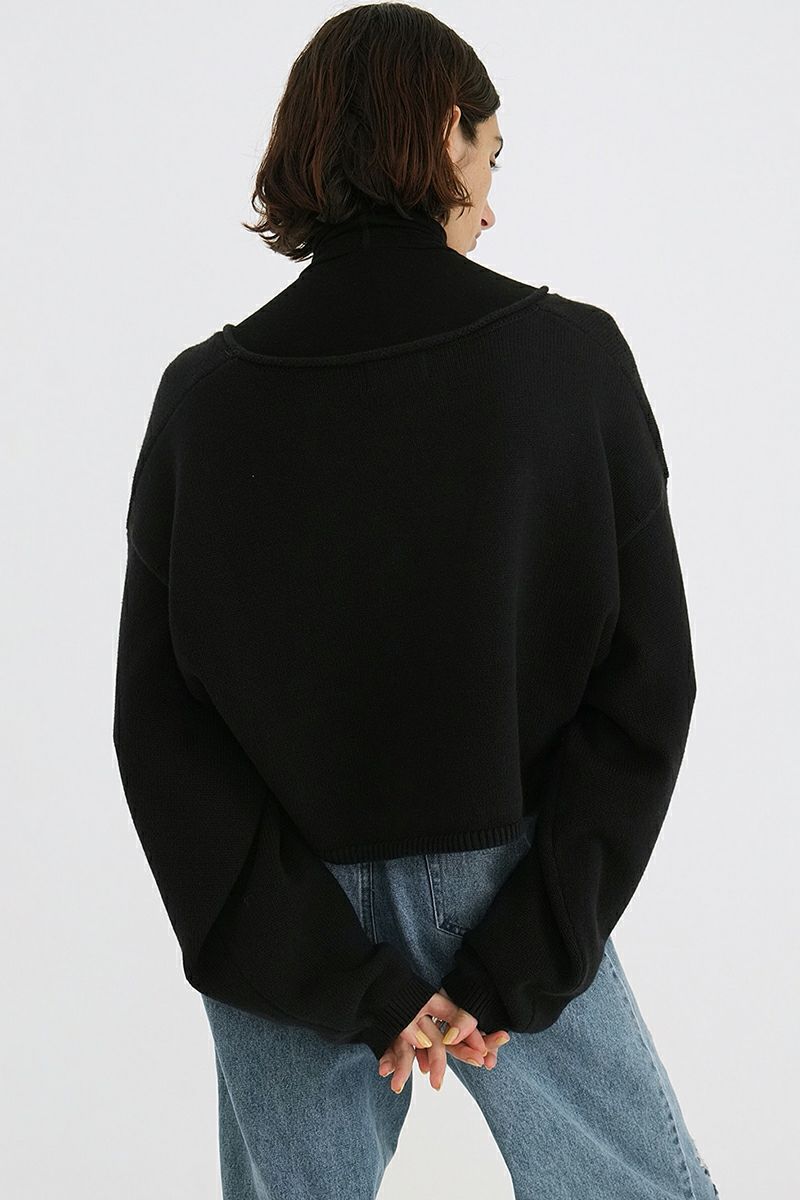 CLANE(クラネ)ROLL NECK SHORT KNIT TOPS ロールネックショートニットトップス 18106-2262 -16