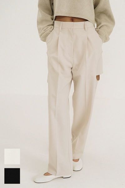 CLANE(クラネ)SIDE CIRCLE CUT PANTS サイドサークルカットパンツ 18110-7132