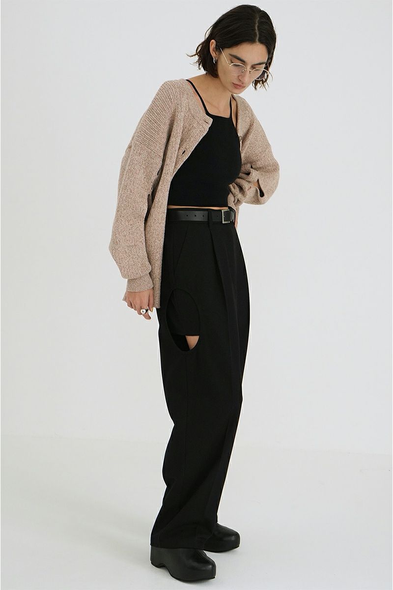 CLANE(クラネ)SIDE CIRCLE CUT PANTS サイドサークルカットパンツ 18110-7132 -13