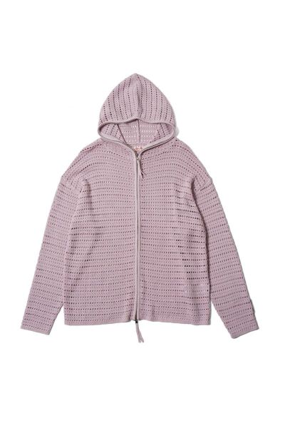 SYUMAN.(シュウマン)Crochet Hoodie クロシェットフーディー 25ss-SY009