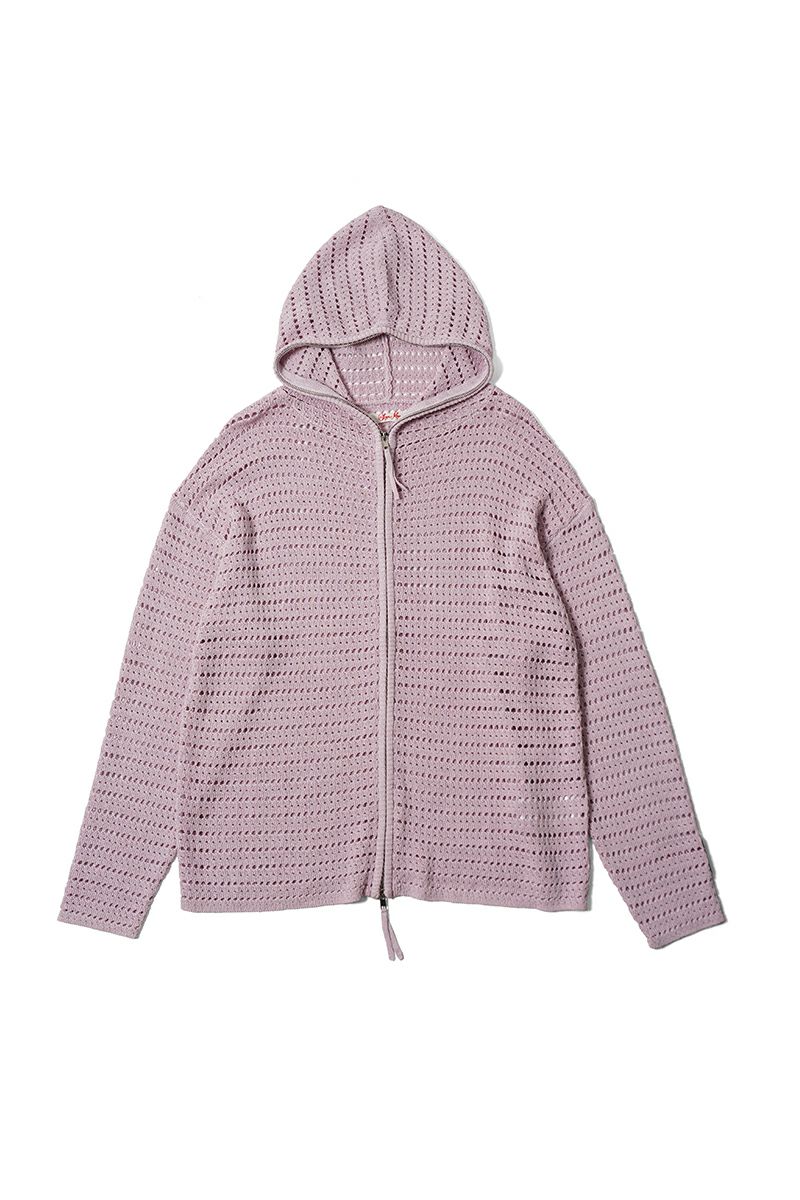 SYUMAN.(シュウマン)Crochet Hoodie クロシェットフーディー 25ss-SY009