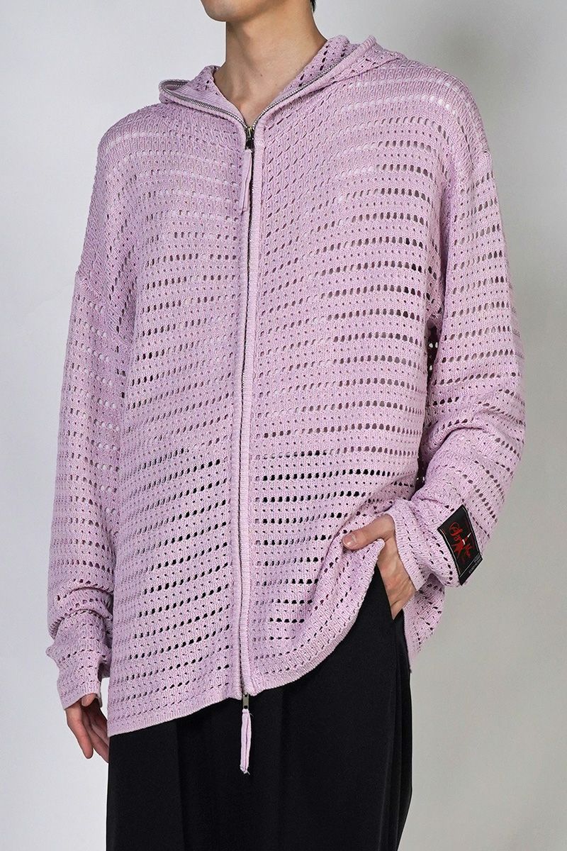 SYUMAN.(シュウマン)Crochet Hoodie クロシェットフーディー 25ss-SY009 -1