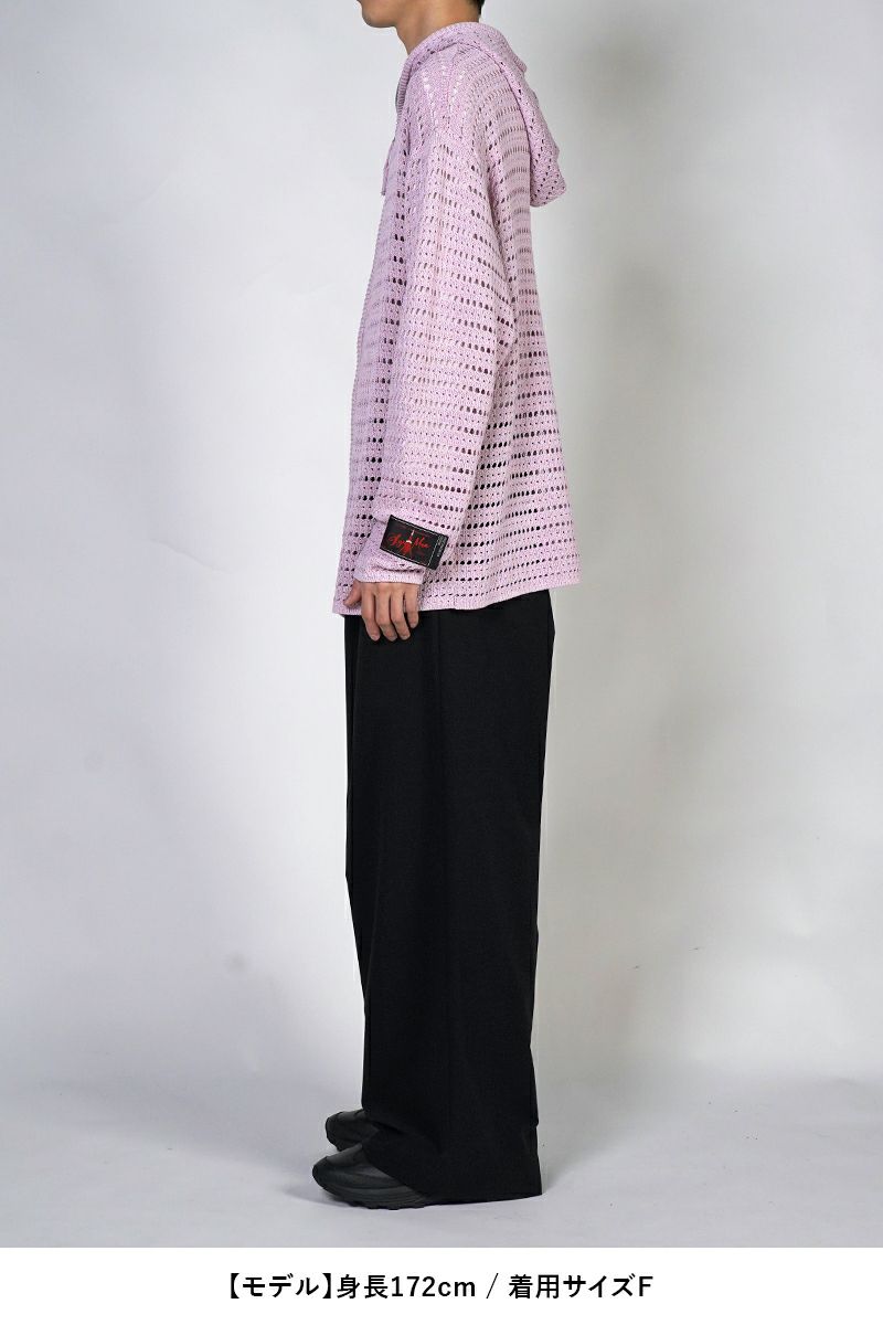 SYUMAN.(シュウマン)Crochet Hoodie クロシェットフーディー 25ss-SY009 -6