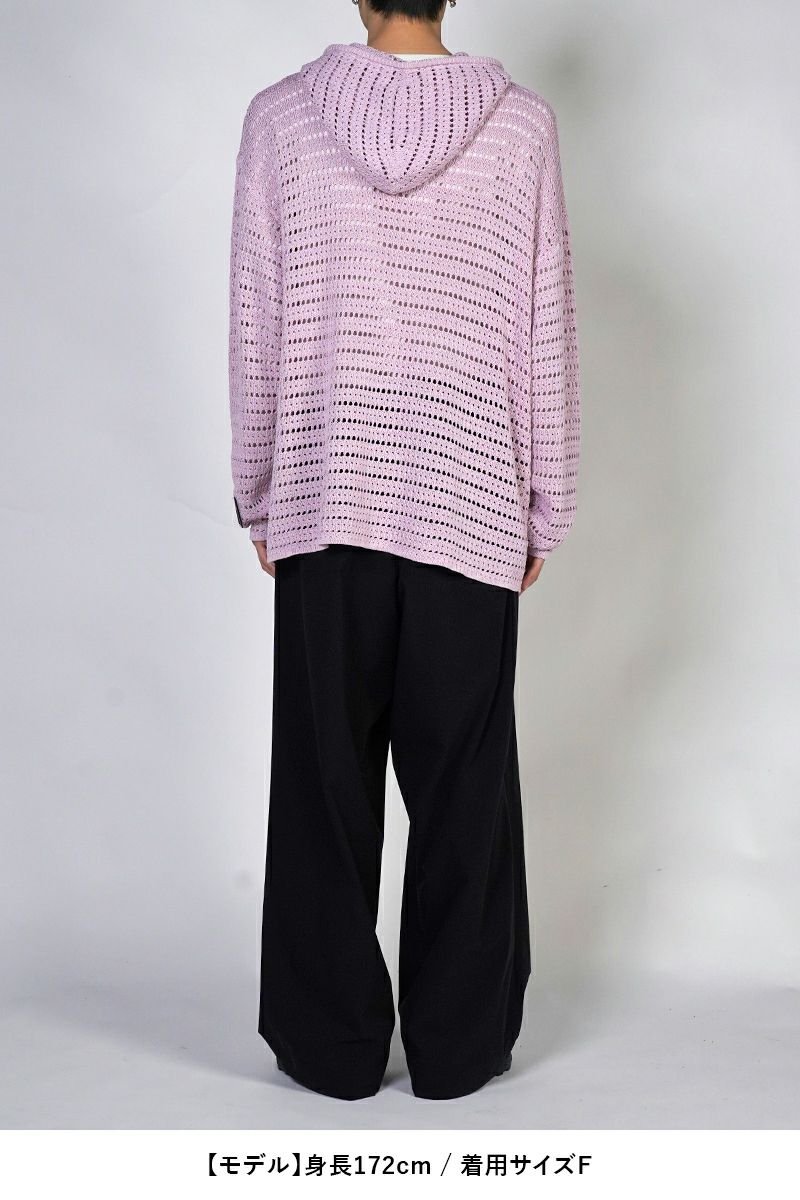 SYUMAN.(シュウマン)Crochet Hoodie クロシェットフーディー 25ss-SY009 -7