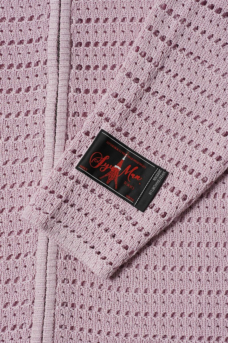 SYUMAN. 25SS フーディー SYUMAN. 25SS クロシェットフーディー ピンク - メルカリ