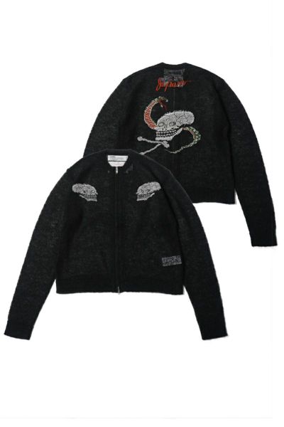 DAIRIKU(ダイリク)Skul Mohair Short Zip Up Cardigan スカルモヘアショートジップアップカーディガン 25SS KNT-11