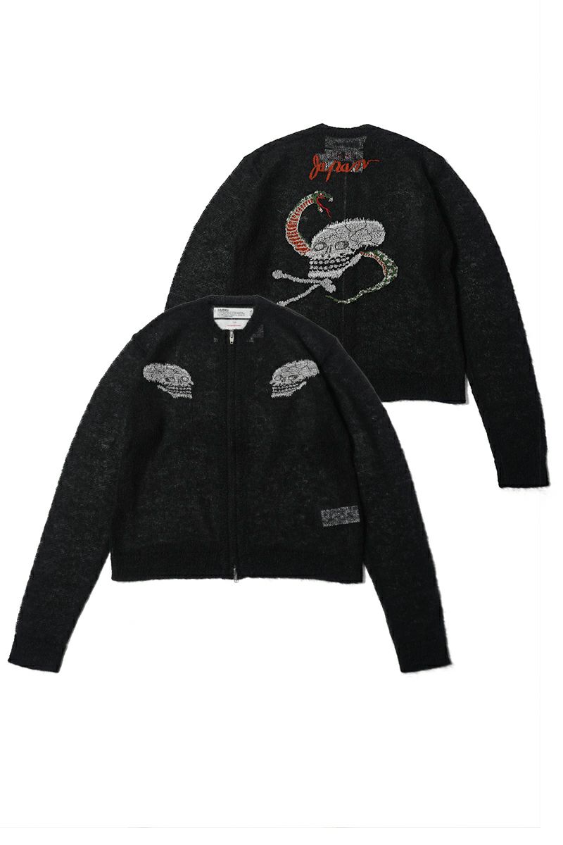 DAIRIKU(ダイリク)Skul Mohair Short Zip Up Cardigan スカルモヘアショートジップアップカーディガン 25SS KNT-11