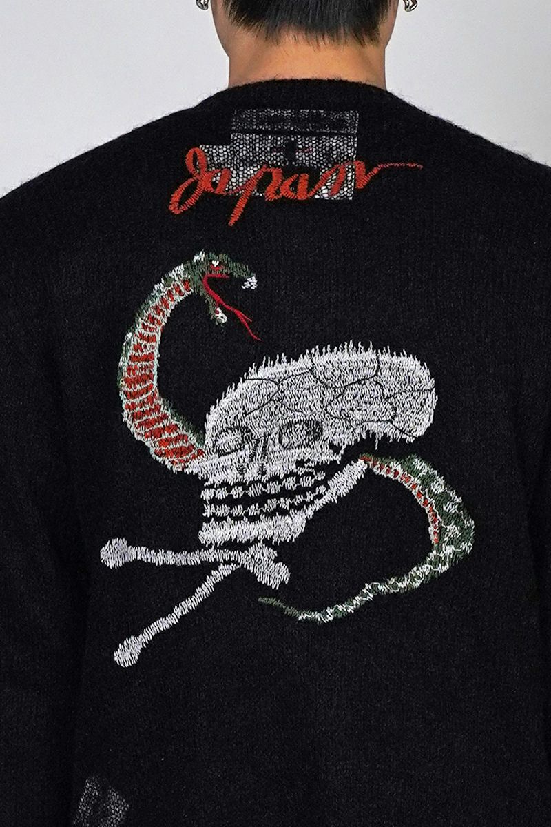 DAIRIKU(ダイリク)Skul Mohair Short Zip Up Cardigan スカルモヘアショートジップアップカーディガン 25SS KNT-11 -4