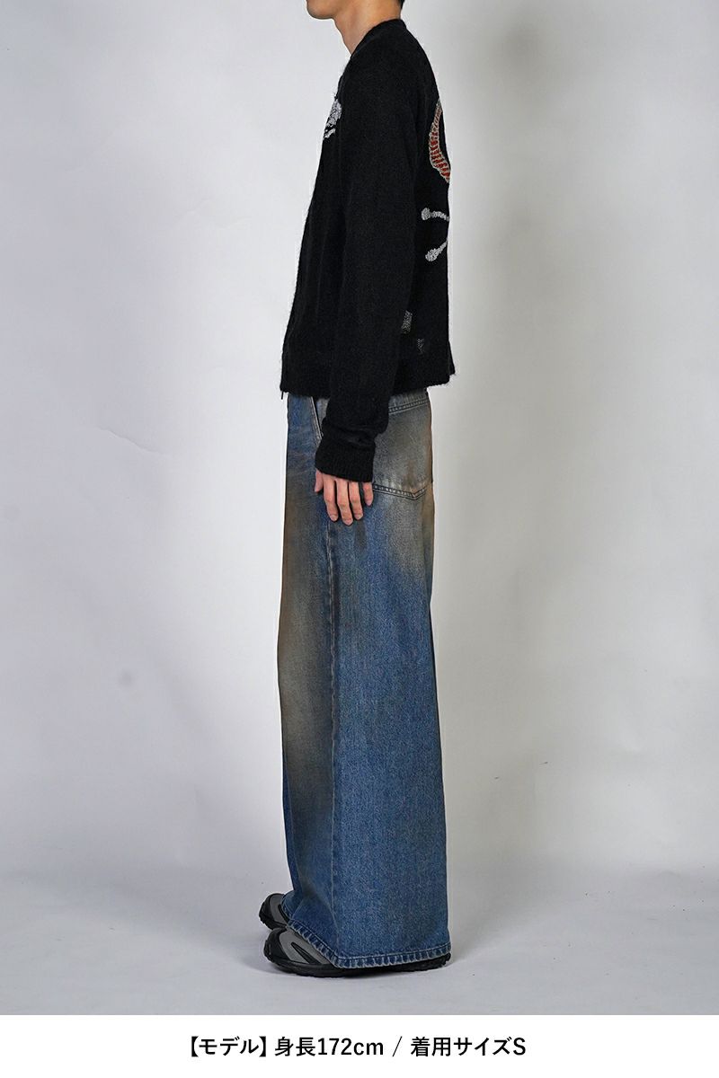 DAIRIKU(ダイリク)Skul Mohair Short Zip Up Cardigan スカルモヘアショートジップアップカーディガン 25SS KNT-11 -7