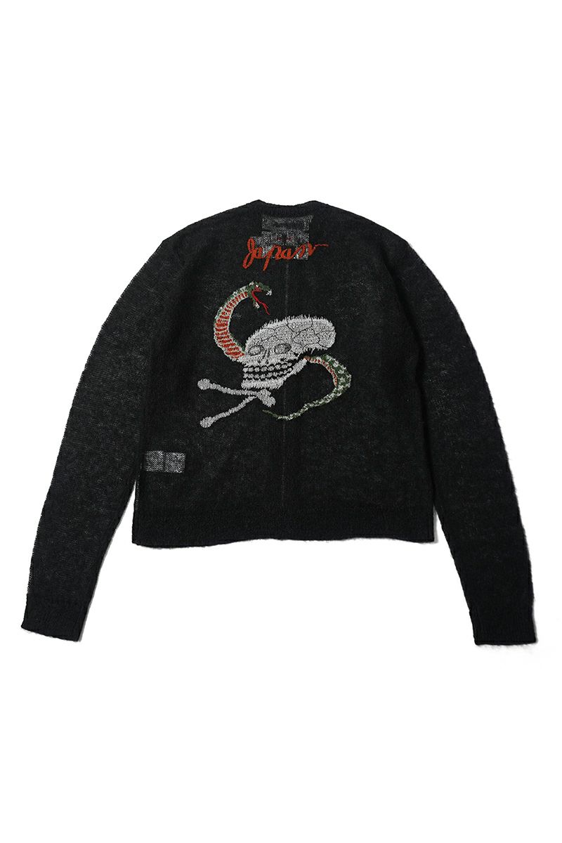 DAIRIKU(ダイリク)Skul Mohair Short Zip Up Cardigan スカルモヘアショートジップアップカーディガン 25SS KNT-11 -15