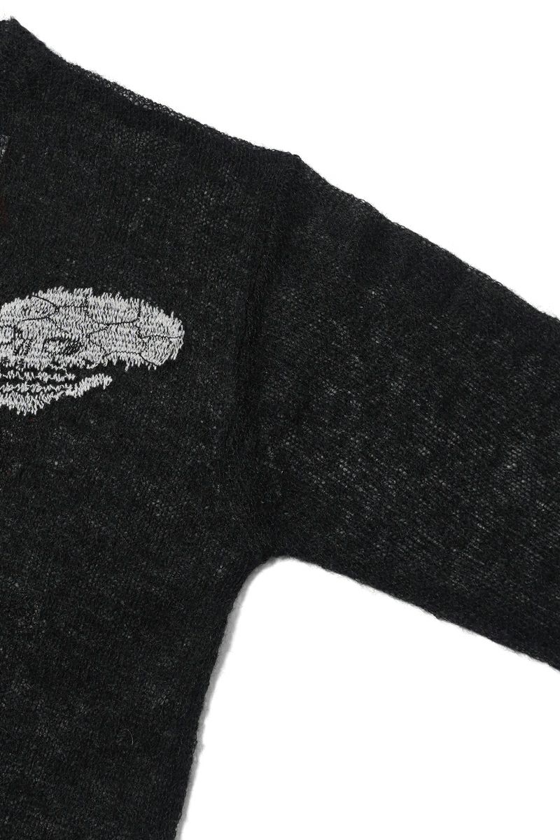 DAIRIKU(ダイリク)Skul Mohair Short Zip Up Cardigan スカルモヘアショートジップアップカーディガン 25SS KNT-11 -20