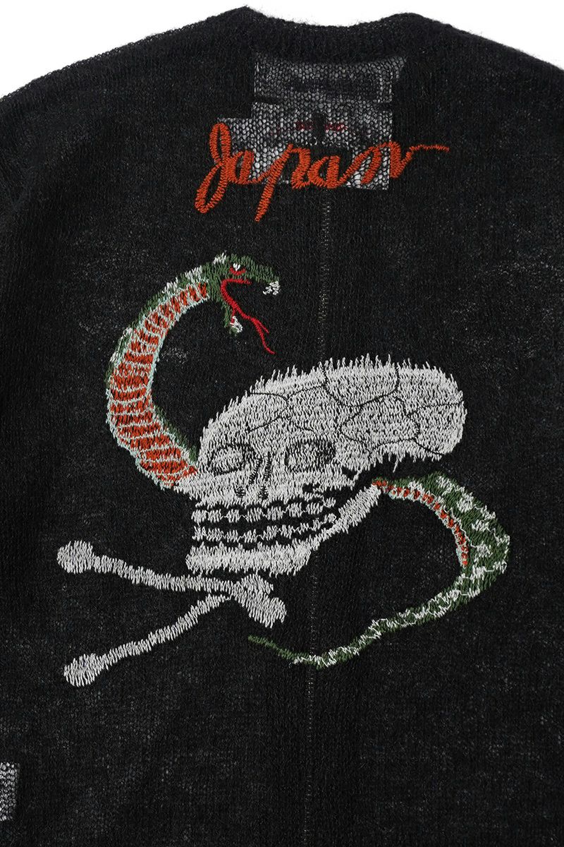 DAIRIKU(ダイリク)Skul Mohair Short Zip Up Cardigan スカルモヘアショートジップアップカーディガン 25SS KNT-11 -21