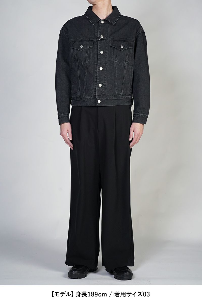 SOFTHYPHEN(ソフトハイフン)TUCKED DETAIL DENIM JACKET タックディテールデニムジャケット MGMFJ251104 -7