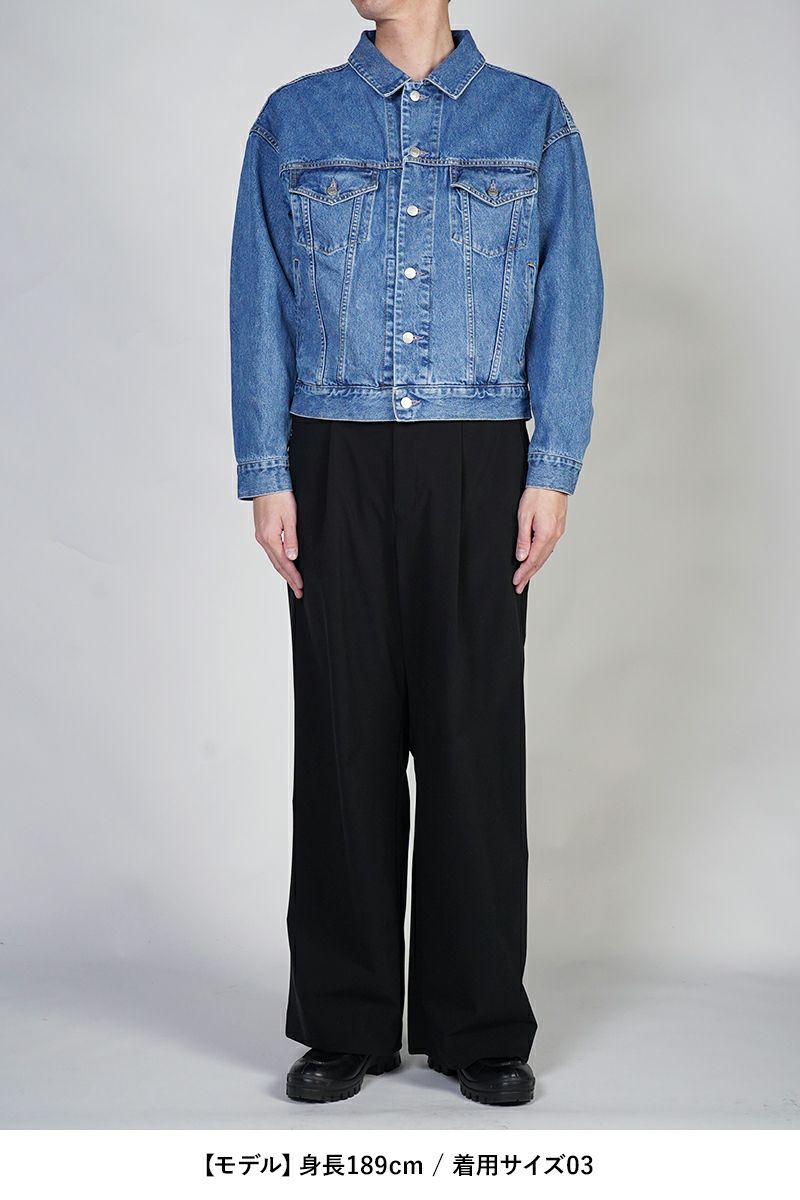 SOFTHYPHEN(ソフトハイフン)TUCKED DETAIL DENIM JACKET タックディテールデニムジャケット MGMFJ251104 -9