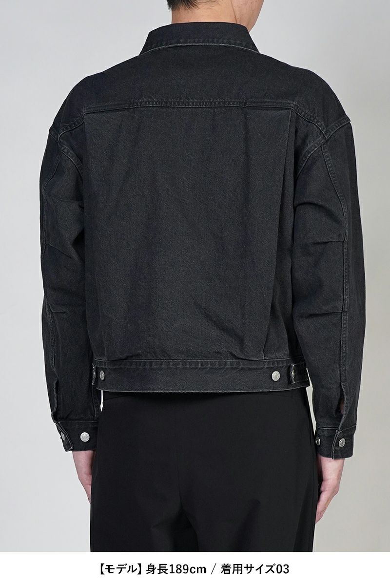 SOFTHYPHEN(ソフトハイフン)TUCKED DETAIL DENIM JACKET タックディテールデニムジャケット MGMFJ251104 -12