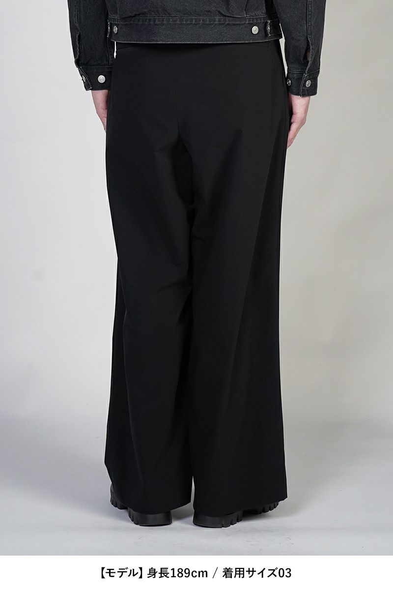 SOFTHYPHEN(ソフトハイフン)TAFFETA TUCKED EXTRA WIDE TROUSERS タフタタックエクストラワイドトラウザース MGMFP251353 -10
