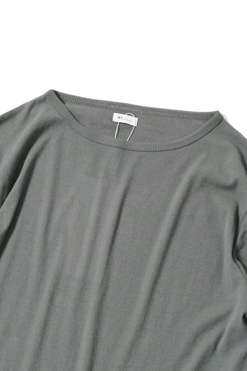 MY___(マイ)SHEER TELECO CREW NECK TOP シアーテレコクルーネックトップス 251-61103 -3