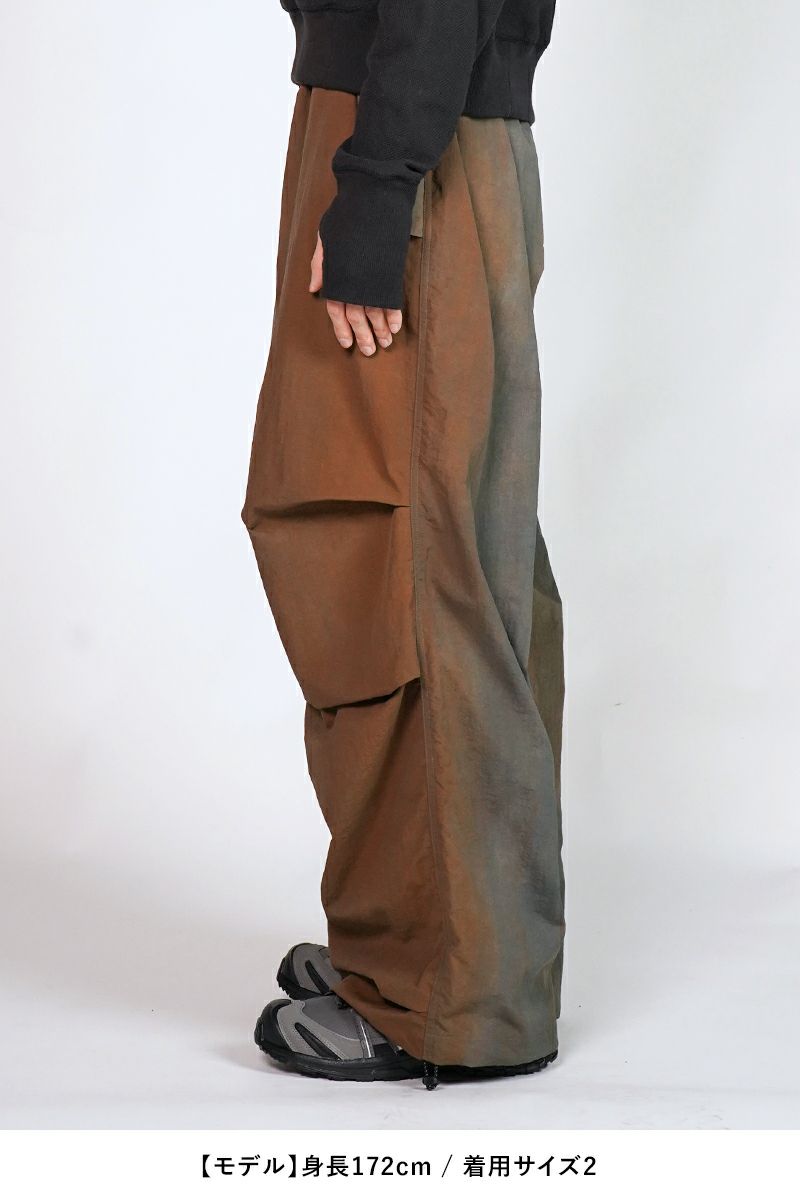 JieDa(ジエダ)DYED NYLON PARACHUTE PANTS ダイナイロンパラシュートパンツ Jie-25S-PT01-B -9