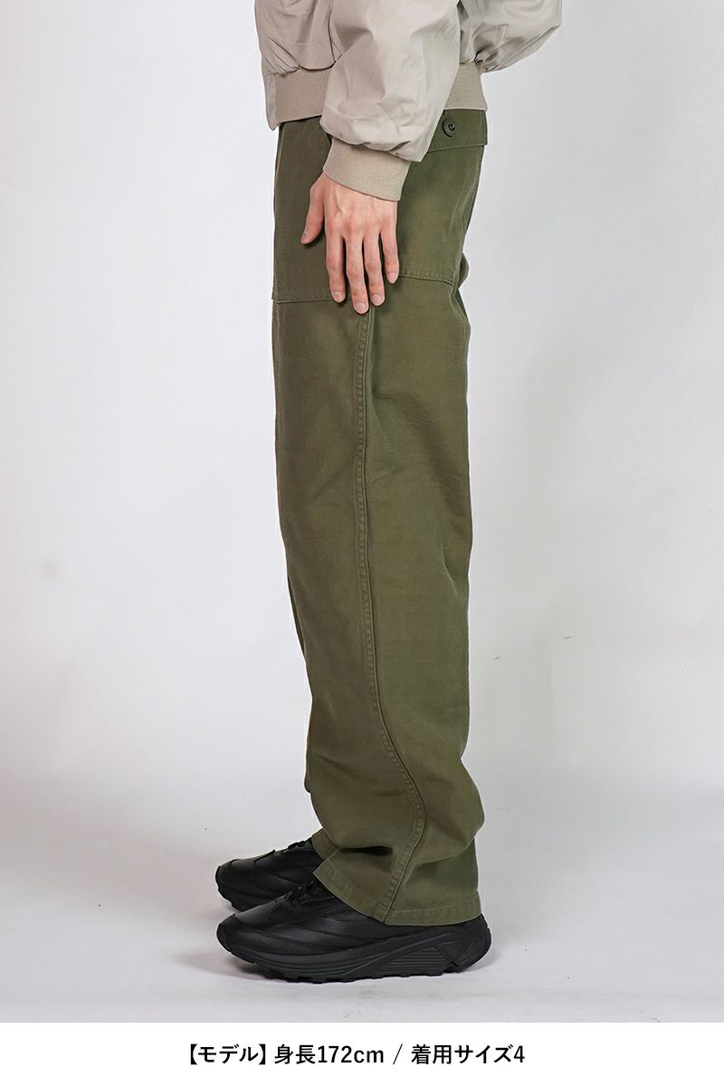 CIOTA (シオタ)Back Satin Baker Pants (Wide Straight / Stone Wash) バックサテンベイカーパンツ ワイドストレート ストーンウォッシュ PTLM-152-SW -8