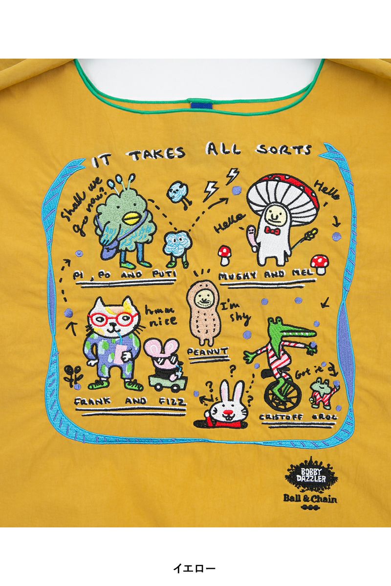 Ball & Chain(ボールアンドチェーン)B.IT TAKES ALL SORTS (M) ボビーダズラー ショッピングバック トートバッグ 322005 -7