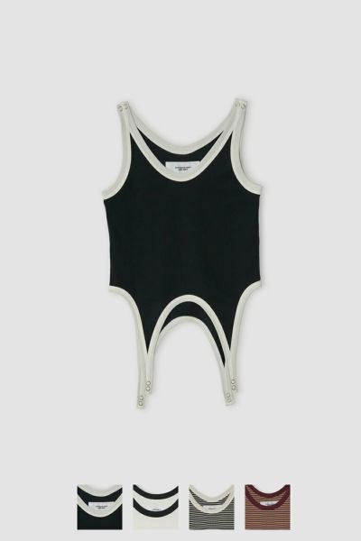 JANE SMITH(ジェーンスミス)COTTON RIB UP AND DOWN TANK TOP コットンリブ アップ＆ダウン タンクトップ 25SCT-#711L