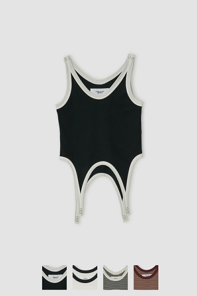 JANE SMITH(ジェーンスミス)COTTON RIB UP AND DOWN TANK TOP コットンリブ アップ＆ダウン タンクトップ 25SCT-#711L