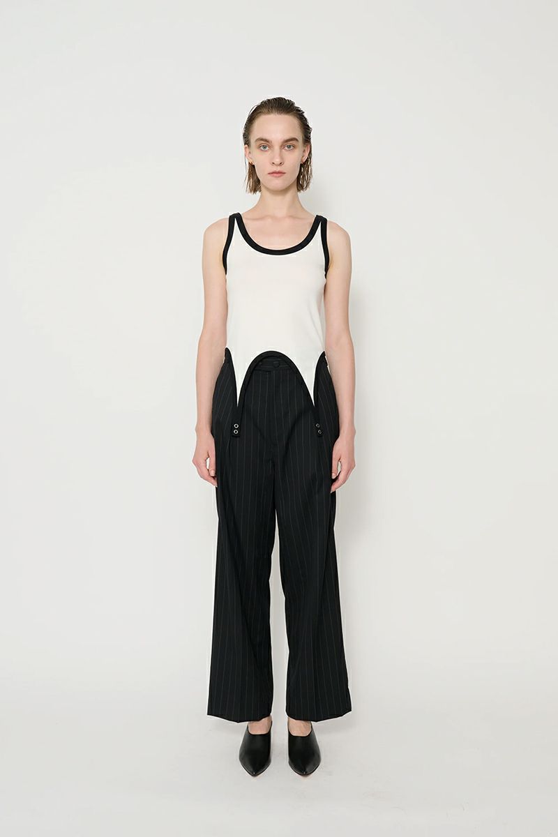 JANE SMITH(ジェーンスミス)COTTON RIB UP AND DOWN TANK TOP コットンリブ アップ＆ダウン タンクトップ 25SCT-#711L -4