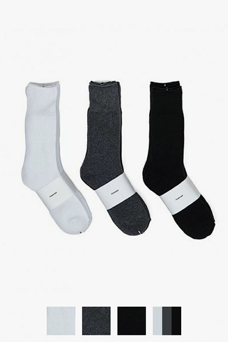 Graphpaper(グラフペーパー)Graphpaper 3-Pack Socks グラフペーパー3パックソックス GU251-90227B